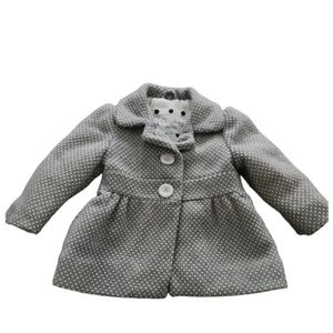 Cherokee Baby Button Front Argyle Jacket Girls Size 12 Months EUC